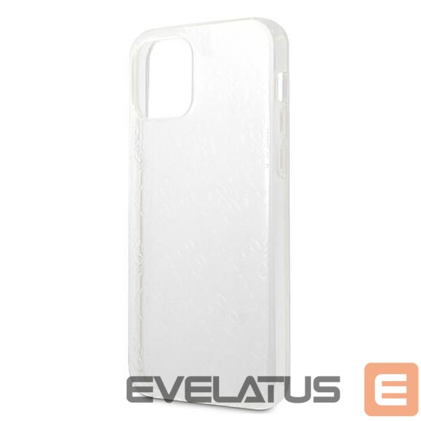 Back panel cover Guess Guess GUHCP12L3D4GTR iPhone 12 Pro Max 6.7" transparent hardcase 4G 3D Pattern Collection