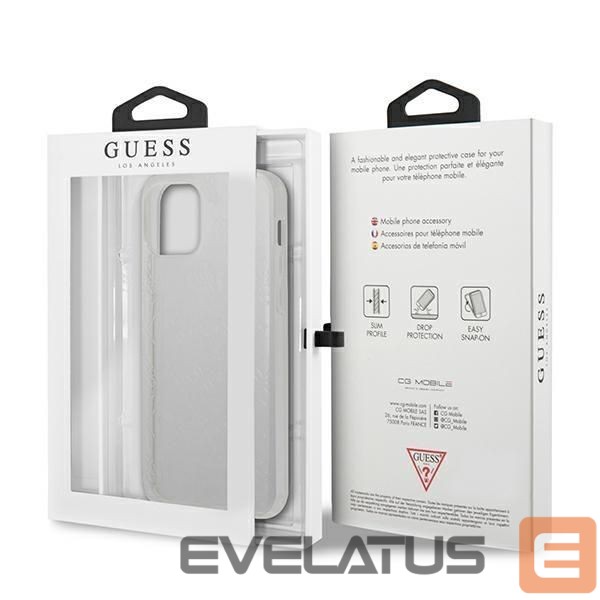 Back panel cover Guess Guess GUHCP12L3D4GTR iPhone 12 Pro Max 6.7" transparent hardcase 4G 3D Pattern Collection