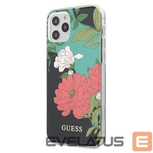 Back panel cover Guess  Guess GUHCP12LIMLFL01 iPhone 12 Pro Max 6.7" black/black N°1 Flower Collection