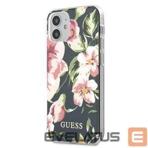 Back panel cover Guess  Guess GUHCP12SIMLFL03 iPhone 12 mini 5.4" navy/navy N°3 Flower Collection