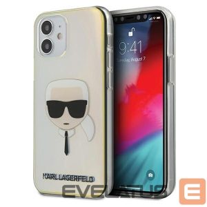 Back panel cover Karl Lagerfeld  Karl Lagerfeld Iridescent Karl's Head Case for iPhone 12 mini - Multicolor 