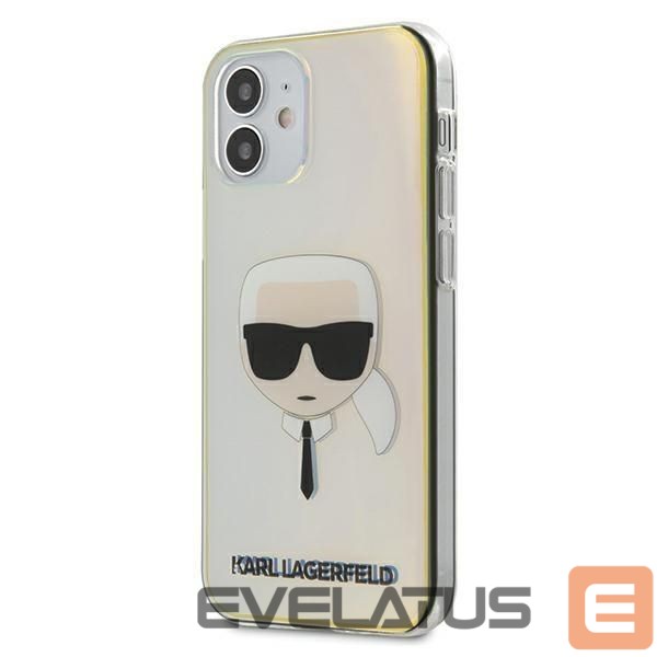 Back panel cover Karl Lagerfeld Karl Lagerfeld Iridescent Karl's Head Case for iPhone 12 mini - Multicolor
