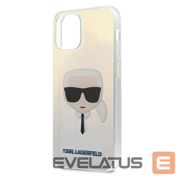 Back panel cover Karl Lagerfeld Karl Lagerfeld Iridescent Karl's Head Case for iPhone 12 mini - Multicolor
