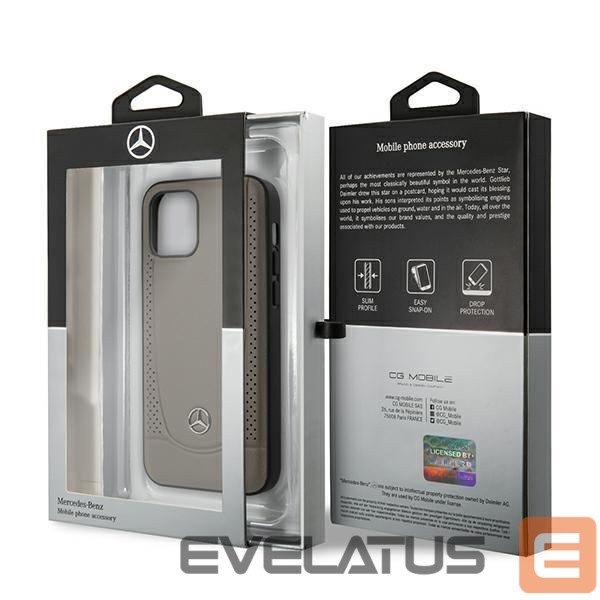 Back panel cover Mercedes-Benz Mercedes Urban Line Case for iPhone 12 mini - Brown