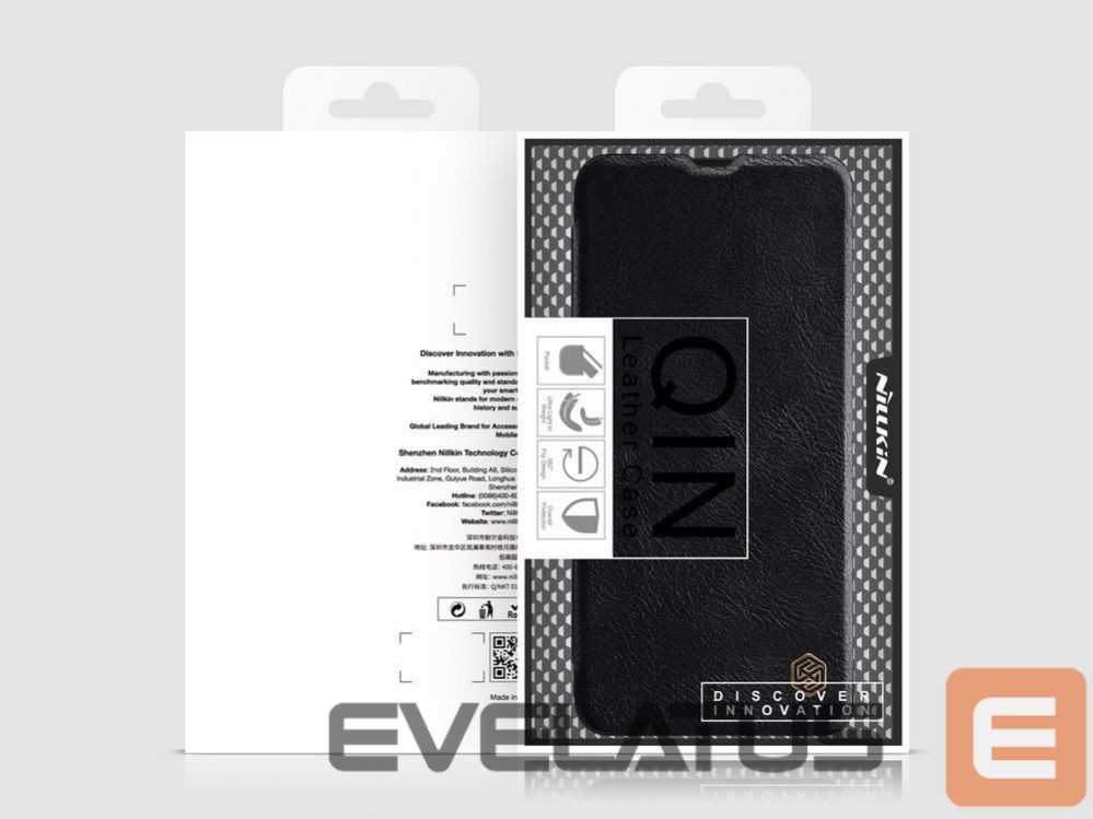 Back panel cover Nillkin Nillkin Qin leather holster case for Samsung Galaxy A42 5G black