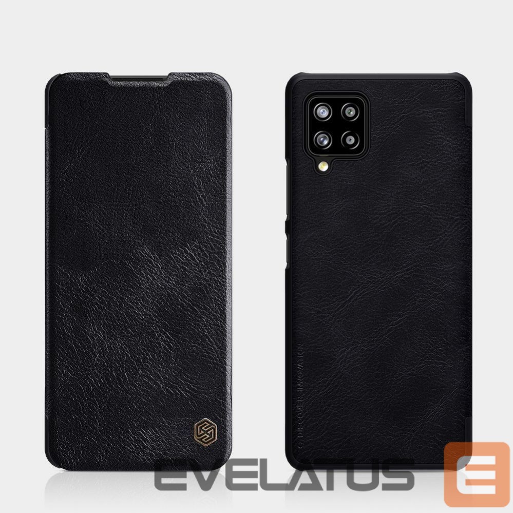 Back panel cover Nillkin Nillkin Qin leather holster case for Samsung Galaxy A42 5G black