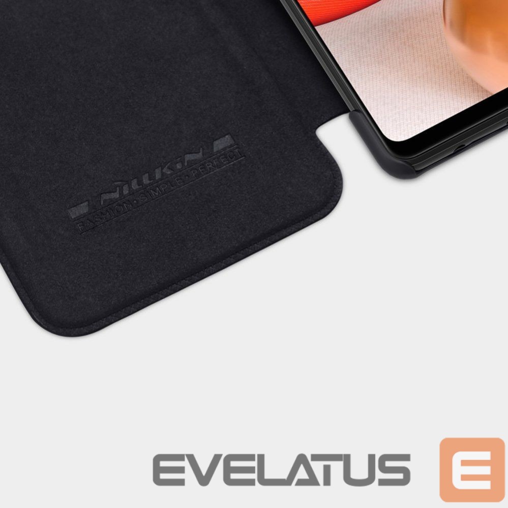 Back panel cover Nillkin Nillkin Qin leather holster case for Samsung Galaxy A42 5G black