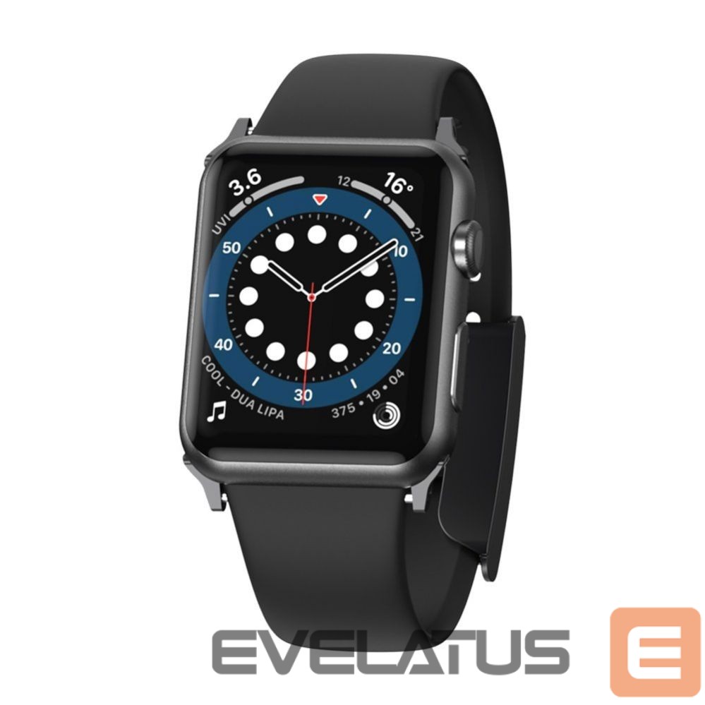 Back panel cover Baseus Baseus Slip-Thru strap band bracelet for Apple Watch 3/4/5/6/SE 38mm/40mm black (LBWSE-01)