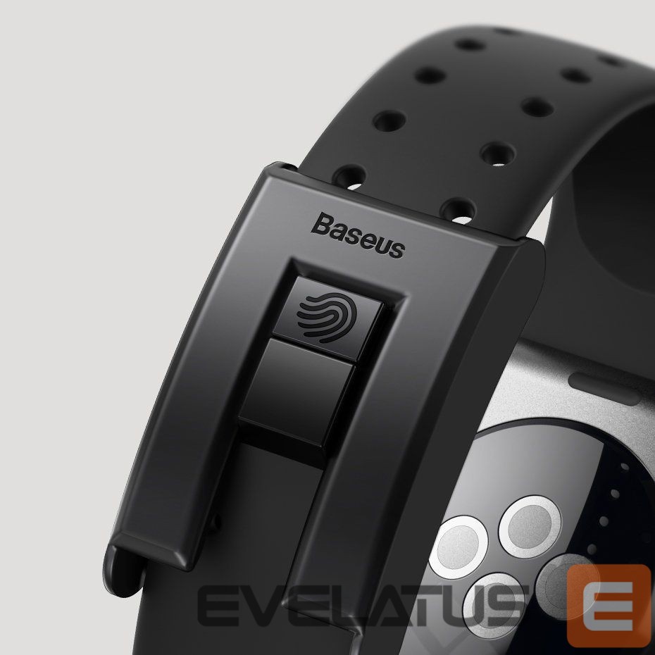 Back panel cover Baseus Baseus Slip-Thru strap band bracelet for Apple Watch 3/4/5/6/SE 38mm/40mm black (LBWSE-01)