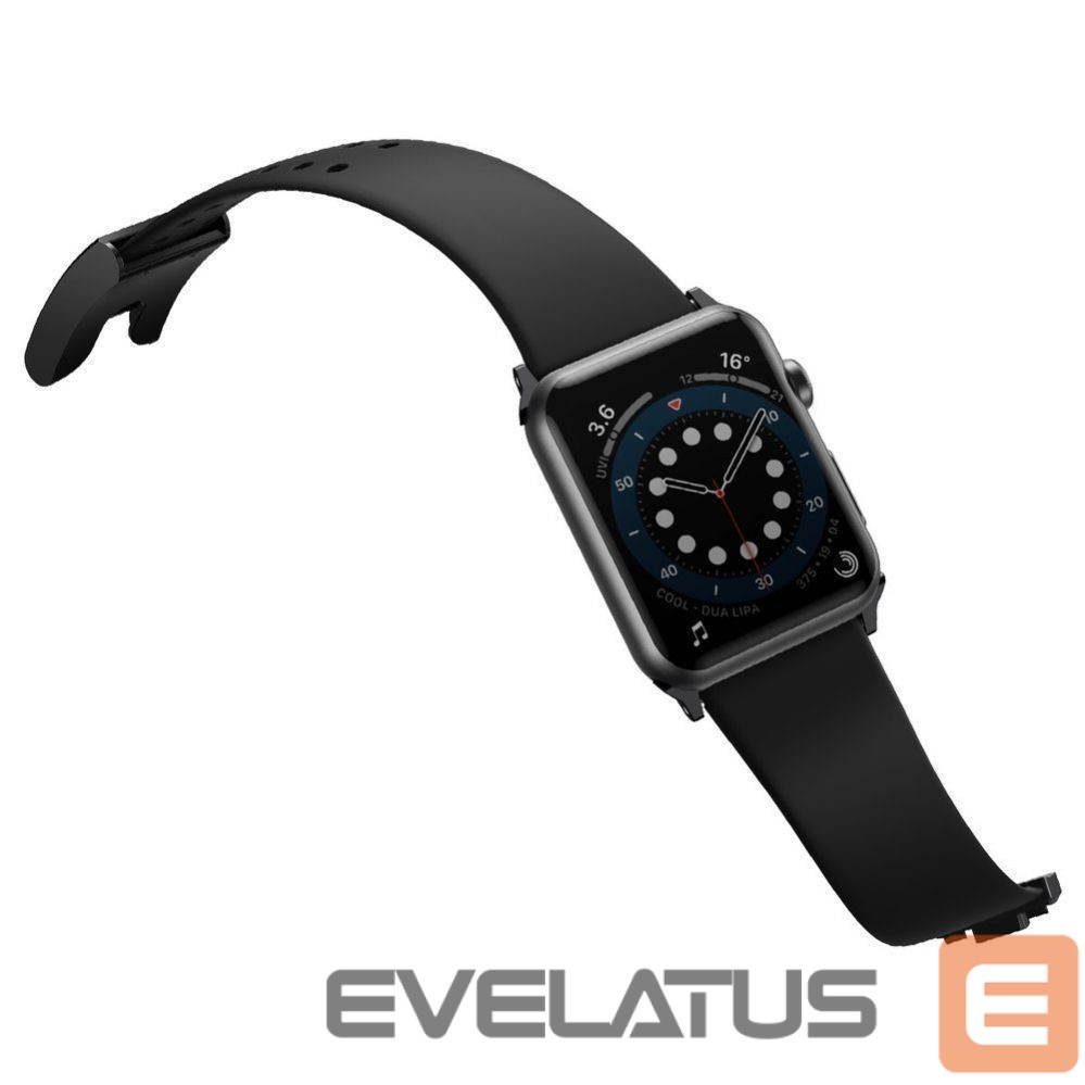 Back panel cover Baseus Baseus Slip-Thru strap band bracelet for Apple Watch 3/4/5/6/SE 38mm/40mm black (LBWSE-01)