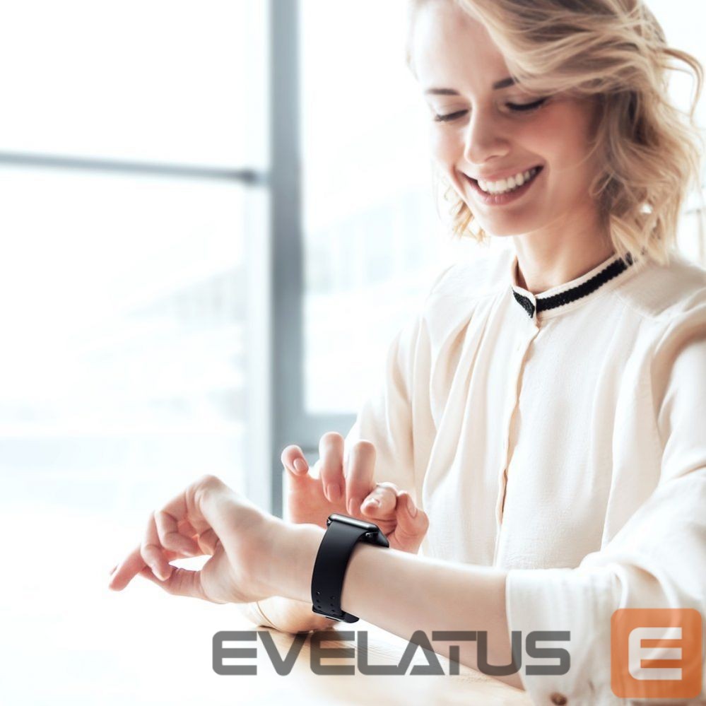 Back panel cover Baseus Baseus Slip-Thru strap band bracelet for Apple Watch 3/4/5/6/SE 38mm/40mm black (LBWSE-01)