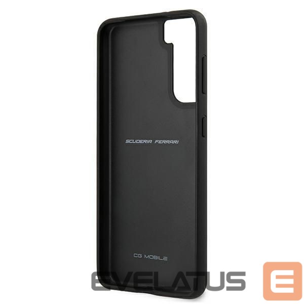 Back panel cover Ferrari Ferrari FESPEHCS21MBK S21+ G996 black/black hardcase On Track Perforated