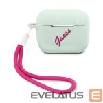 Back panel cover Guess  Guess GUACAPLSVSBF AirPods Pro cover blue fuchsia/blue fuschia Silicone Vintage