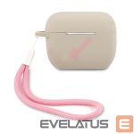 Back panel cover Guess  Guess GUACAPLSVSGP AirPods Pro cover gray pink/grey pink Silicone Vintage