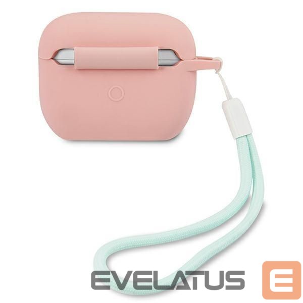 Back panel cover Guess Guess GUACAPLSVSPG AirPods Pro cover rose green/pink green Silicone Vintage