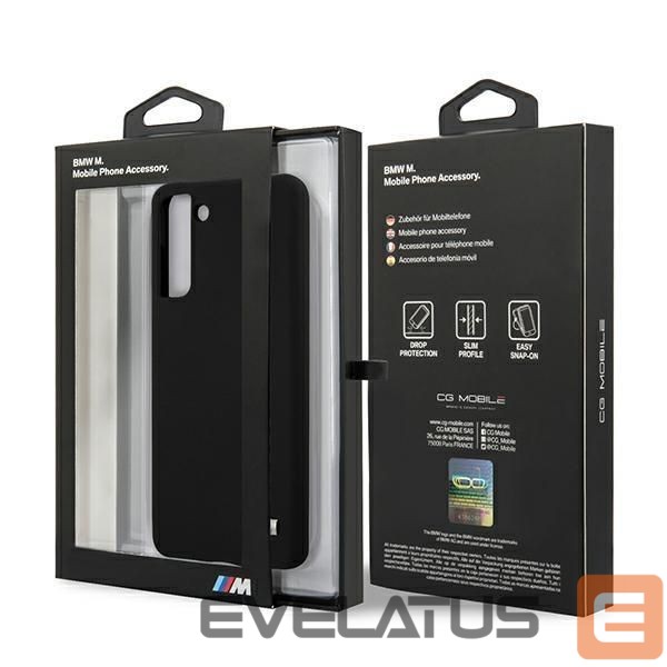 Back panel cover BMW BMW Silicone M Collection Case for Samsung Galaxy S21+ - Black