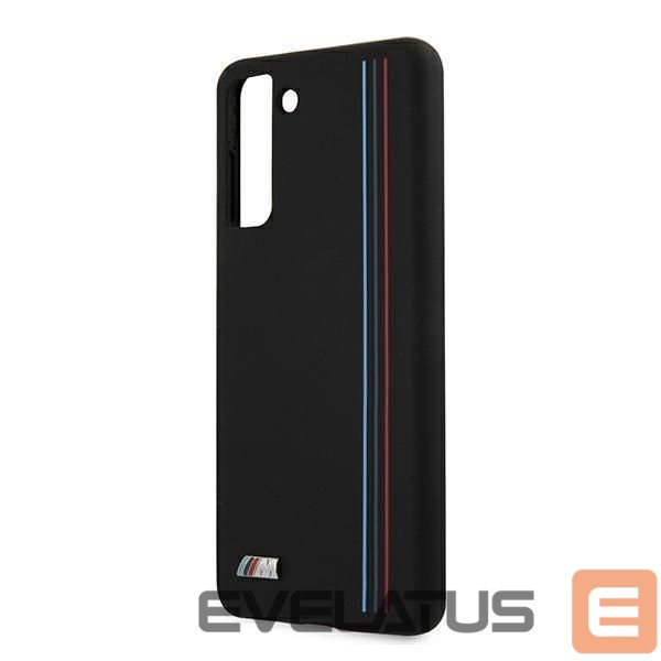 Back panel cover BMW BMW Silicone Stripes M Collection Case for Samsung Galaxy S21+ - Black
