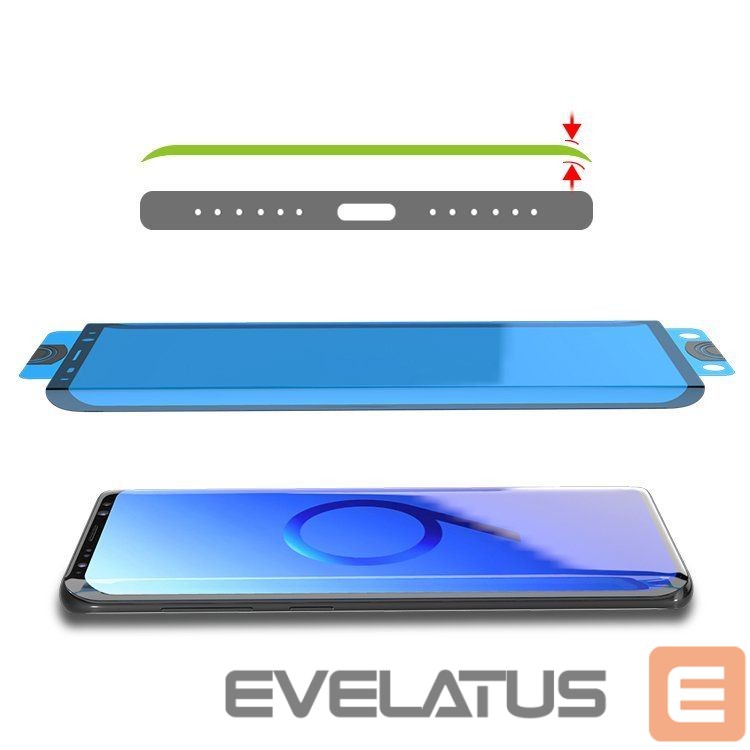 Protective glass Hurtel 3D Edge Nano Flexi Glass Hybrid Full Screen Protector with frame for Xiaomi Mi 11 transparent