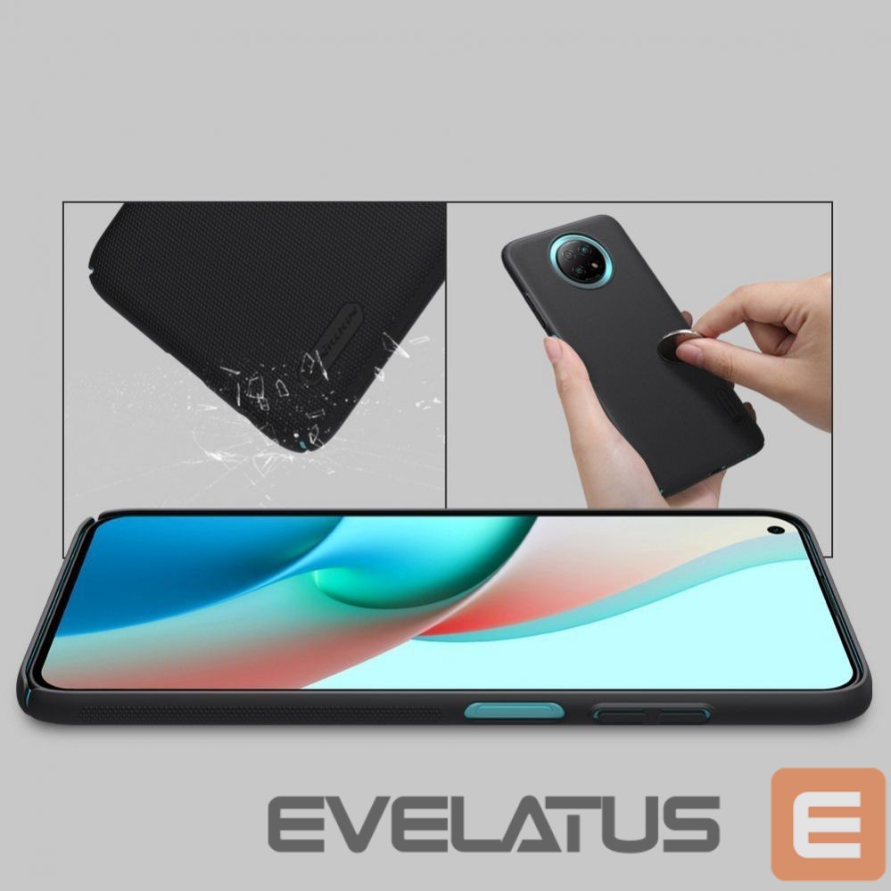 Back panel cover Nillkin Nillkin Super Frosted Shield reinforced case cover for Xiaomi Redmi Note 9T 5G black