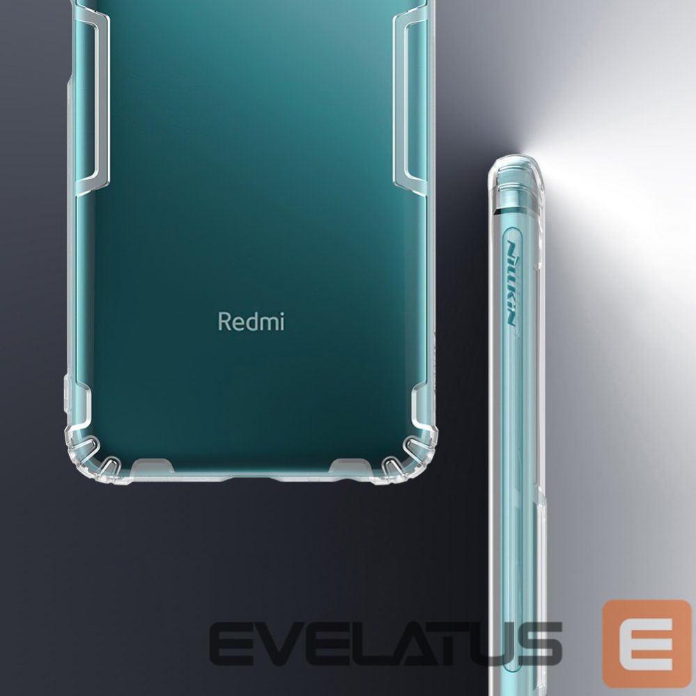 Back panel cover Nillkin Nillkin Nature Gel Case Cover Ultra Slim Xiaomi Redmi Note 9T 5G Transparent