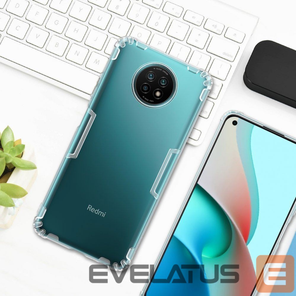 Back panel cover Nillkin Nillkin Nature Gel Case Cover Ultra Slim Xiaomi Redmi Note 9T 5G Transparent