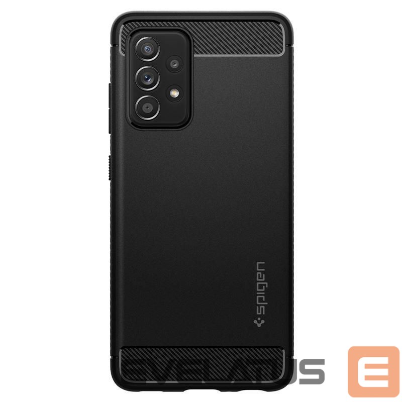 Back panel cover Spigen Spigen Rugged Armor Case for Samsung Galaxy A52 / A52S - Matte Black