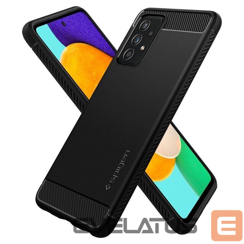 Back panel cover Spigen Spigen Rugged Armor Case for Samsung Galaxy A52 / A52S - Matte Black