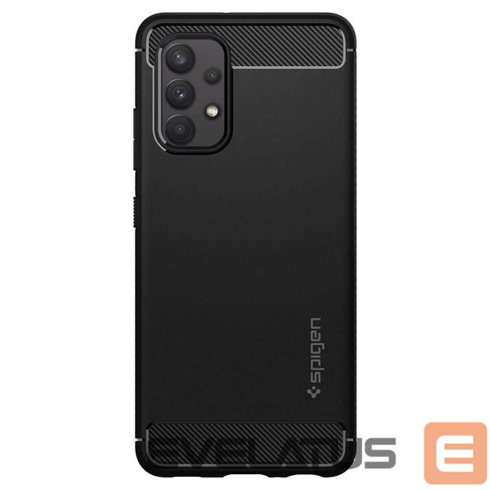 Back panel cover Spigen Spigen Rugged Armor Case for Samsung Galaxy A52 / A52S - Matte Black