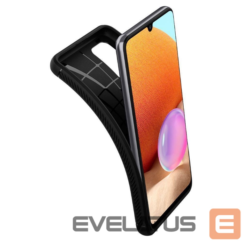 Back panel cover Spigen Spigen Rugged Armor Case for Samsung Galaxy A52 / A52S - Matte Black