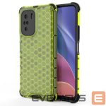 Back panel cover Hurtel  Honeycomb Case armor cover with TPU Bumper for Xiaomi Redmi K40 Pro+ / K40 Pro / K40 / Poco F3 green 