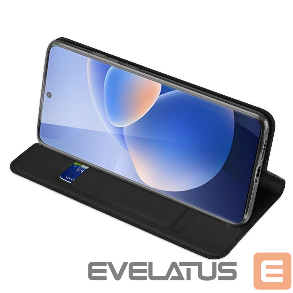 Back panel cover Dux Ducis Dux Ducis Skin Pro Bookcase type case for Vivo X60 black
