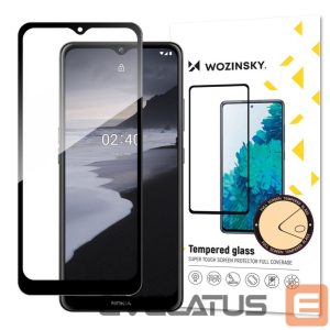 Protective glass Wozinsky  Wozinsky Tempered Glass Full Glue Super Tough Screen Protector Full Coveraged with Frame Case Friendly for Nokia 2.4 black 