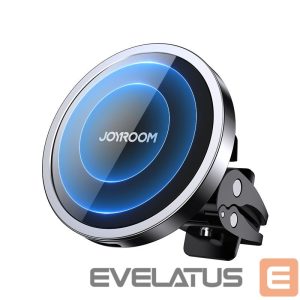 Adapter Joyroom  Joyroom Car Magnetic Holder Qi Wireless Inductive Charger 15W (MagSafe Compatible for iPhone) Black (JR-ZS240) 