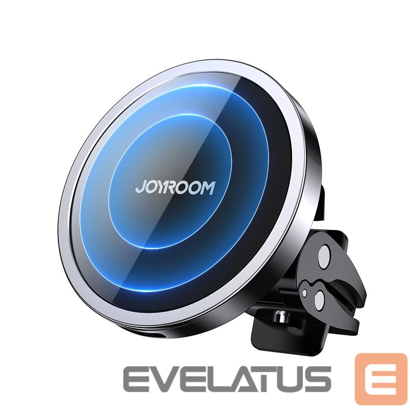 Adapter Joyroom Joyroom Car Magnetic Holder Qi Wireless Inductive Charger 15W (MagSafe Compatible for iPhone) Black (JR-ZS240)
