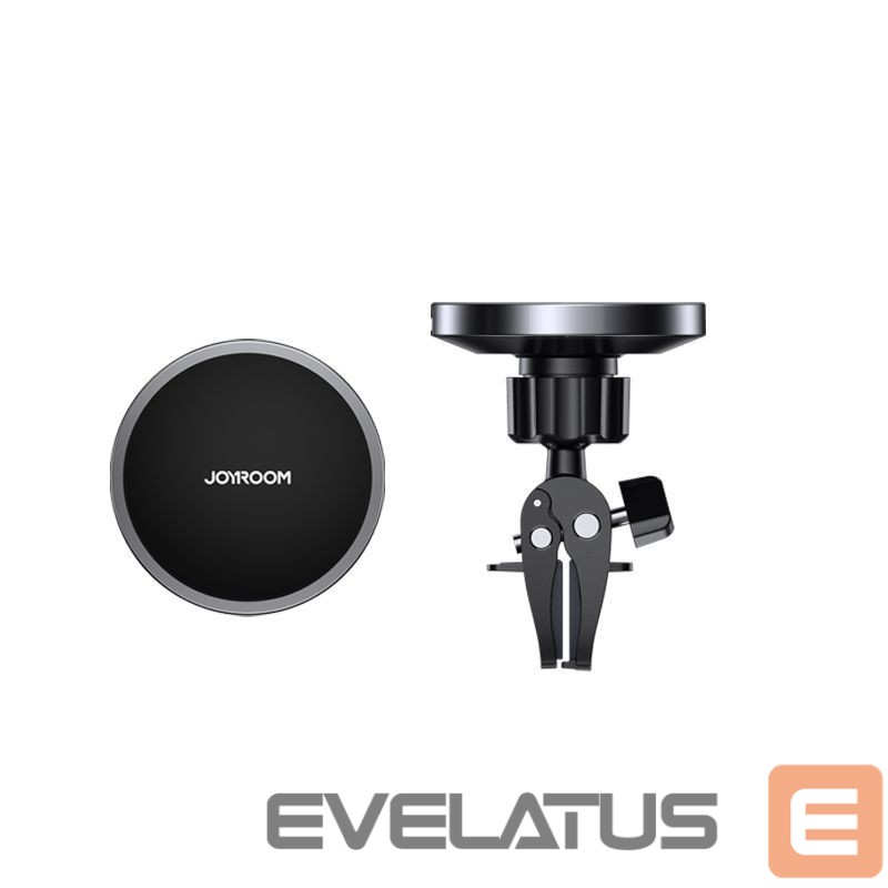 Adapter Joyroom Joyroom Car Magnetic Holder Qi Wireless Inductive Charger 15W (MagSafe Compatible for iPhone) Black (JR-ZS240)