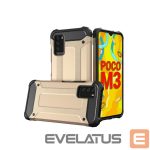 Back panel cover Hurtel  Hybrid Armor Case Tough Rugged Cover for Xiaomi Redmi Note 10 5G / Poco M3 Pro golden 