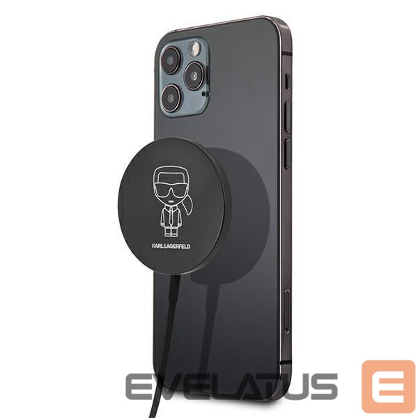 Adapter Karl Lagerfeld Karl Lagerfeld 15W Wireless Charger with MagSafe - Black
