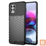 Back panel cover Hurtel  Thunder Case Flexible Tough Rugged Cover TPU Case for Motorola Moto G100 / Edge S black 