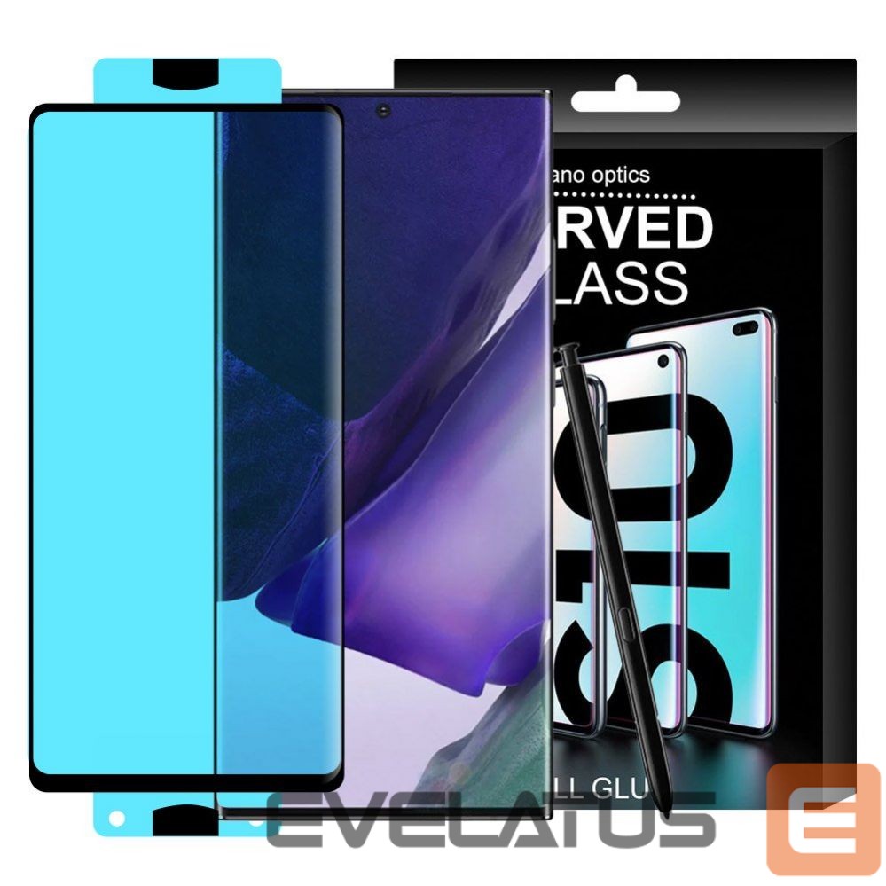 Protective glass Hurtel 3D Edge Nano Flexi Glass Hybrid Full Screen Protector with frame for Samsung Galaxy S21+ 5G (S21 Plus 5G) black