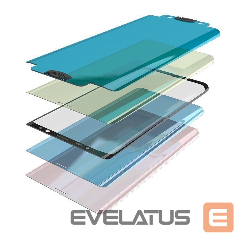 Protective glass Hurtel 3D Edge Nano Flexi Glass Hybrid Full Screen Protector with frame for Samsung Galaxy S21+ 5G (S21 Plus 5G) black