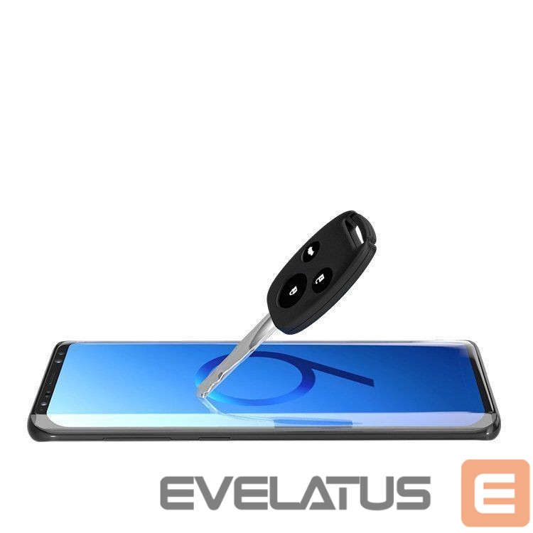 Protective glass Hurtel 3D Edge Nano Flexi Glass Hybrid Full Screen Protector with frame for Samsung Galaxy S21+ 5G (S21 Plus 5G) black