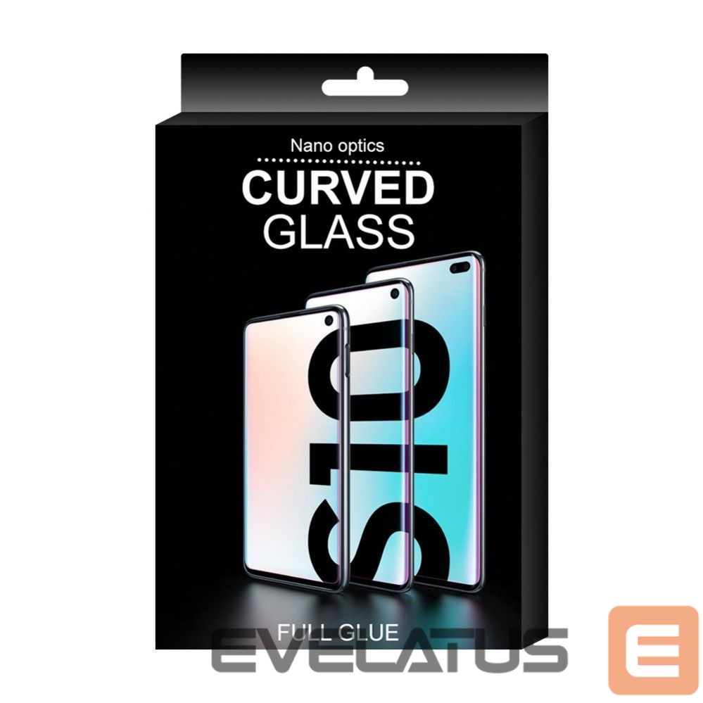 Protective glass Hurtel 3D Edge Nano Flexi Glass Hybrid Full Screen Protector with frame for Samsung Galaxy S21+ 5G (S21 Plus 5G) black