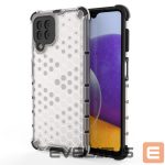 Back panel cover Hurtel  Honeycomb Case armor cover with TPU Bumper for Samsung Galaxy A22 4G transparent 