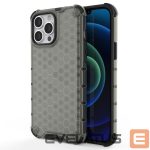 Back panel cover Hurtel  Honeycomb Case armor cover with TPU Bumper for iPhone 13 Pro Max black 