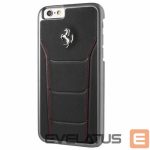 Back panel cover Ferrari  Ferrari Hardcase FESEHCP6BKR iPhone 6/6S 488 black/red stiching