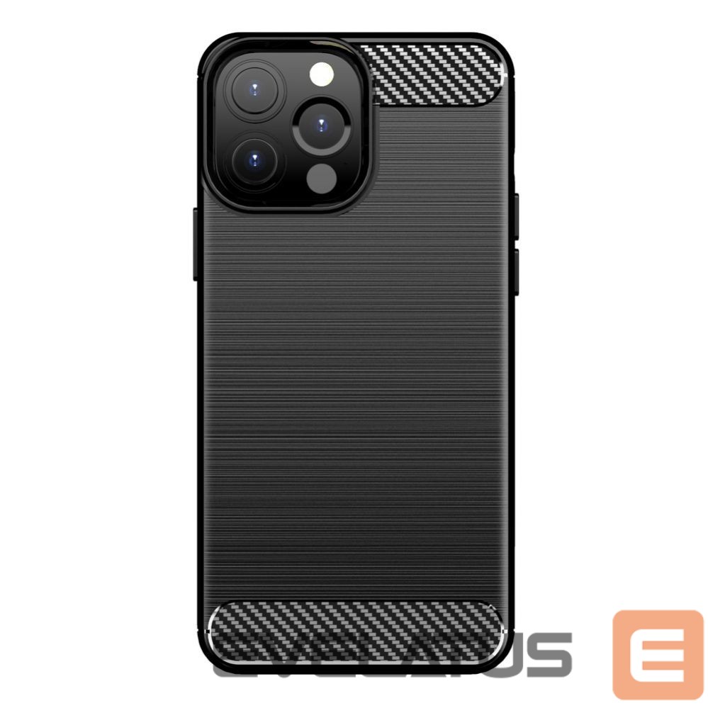 Back panel cover Hurtel Carbon Case Flexible Cover TPU Case for iPhone 13 Pro black