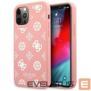 Back panel cover Guess  Guess GUHCP12LLSPEWPI iPhone 12 Pro Max 6.7" pink/pink hard case Peony Collection 
