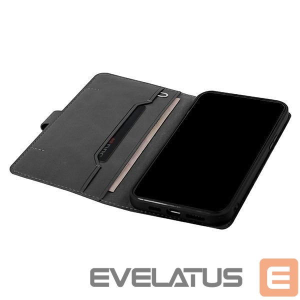 Back panel cover UNIQ Uniq Journa case for iPhone 12 / iPhone 12 Pro - gray