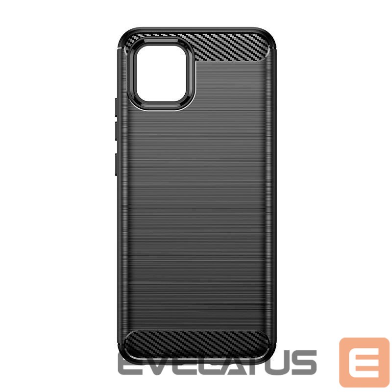 Back panel cover Hurtel Carbon Case Flexible Cover Case for Samsung A03S EU (166.5) black