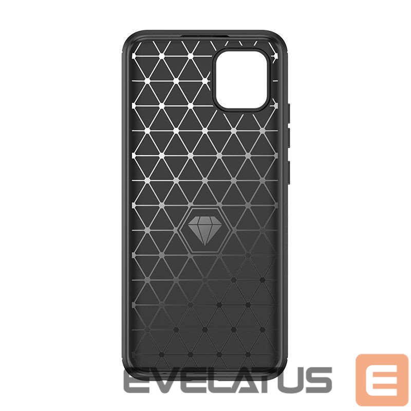 Back panel cover Hurtel Carbon Case Flexible Cover Case for Samsung A03S EU (166.5) black